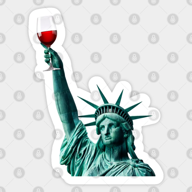 Liberty of drinking Sticker by brain360